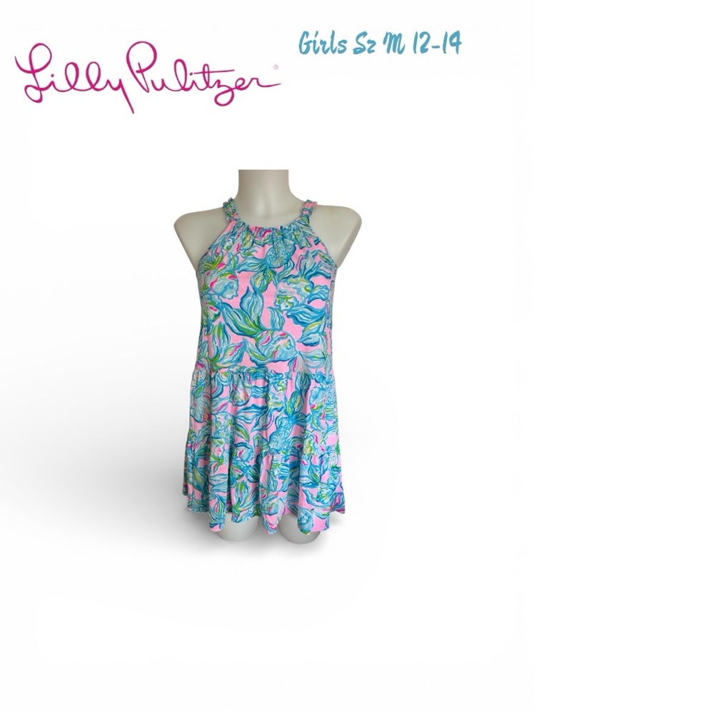 Lilly Pulitzer Kids Dress in Pink and Blue
